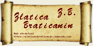 Zlatica Bratičanin vizit kartica